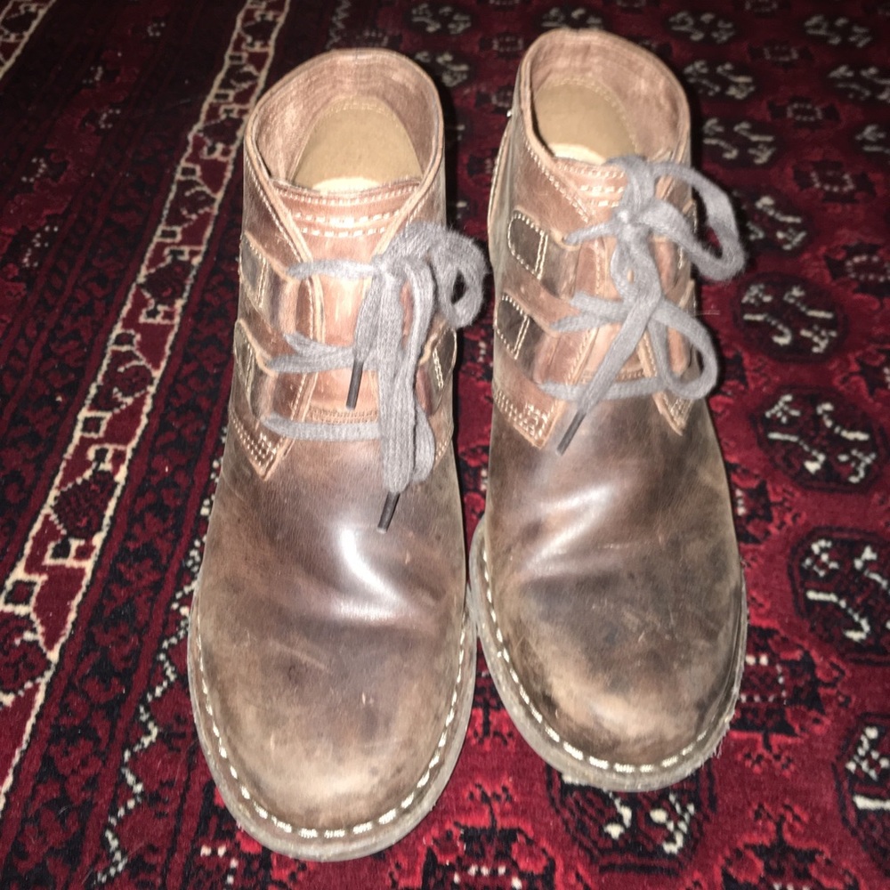 Clark ankle boots.